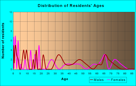 Enville, Tennessee Age and Sex of Residents