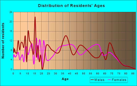 New Market, Tennessee Age and Sex of Residents