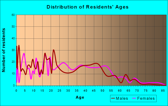 Plainview, Tennessee Age and Sex of Residents