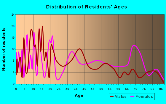 Big Sandy, Texas Age and Sex of Residents