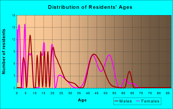 Chula Vista-River Spur, Texas Age and Sex of Residents