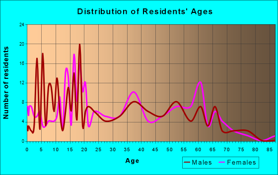 Clint, Texas Age and Sex of Residents
