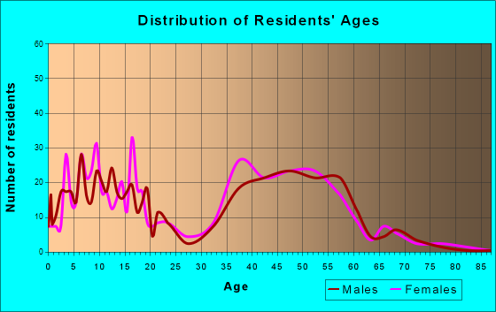 Double Oak, Texas Age and Sex of Residents