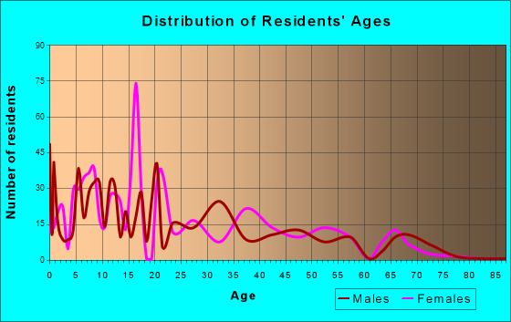 La Casita-Garciasville, Texas Age and Sex of Residents
