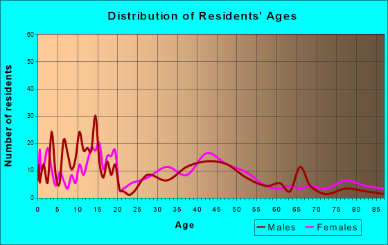 Lorena, Texas Age and Sex of Residents