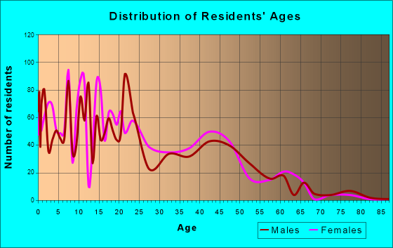 Nurillo, Texas Age and Sex of Residents