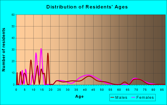 Owl Ranch-Amargosa, Texas Age and Sex of Residents