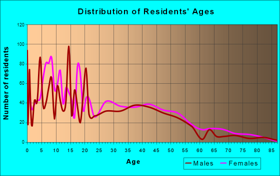 Palmhurst, Texas Age and Sex of Residents