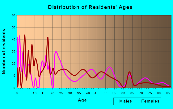 Rancho Alegre, Texas Age and Sex of Residents
