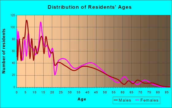 Rio Bravo, Texas Age and Sex of Residents