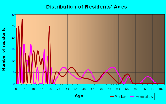 San Pedro, Texas Age and Sex of Residents