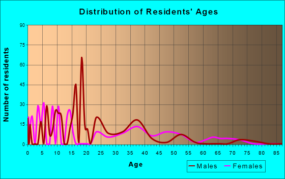 Villa Verde, Texas Age and Sex of Residents