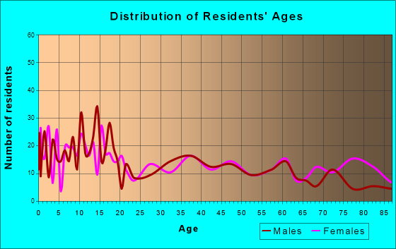 Wellington, Texas Age and Sex of Residents