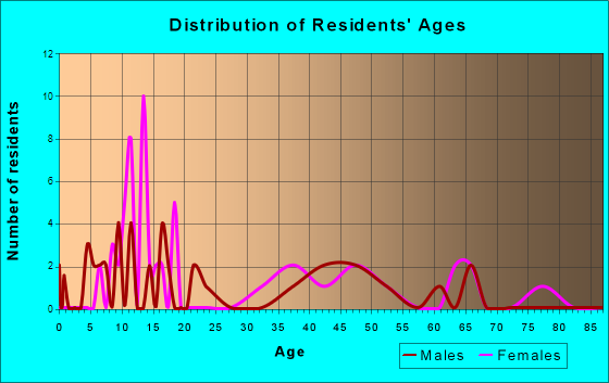 Wellman, Texas Age and Sex of Residents