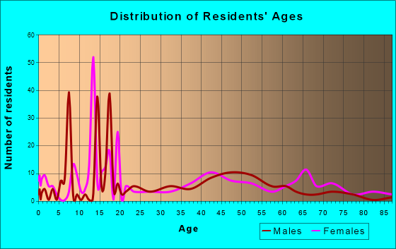 Grundy, Virginia Age and Sex of Residents