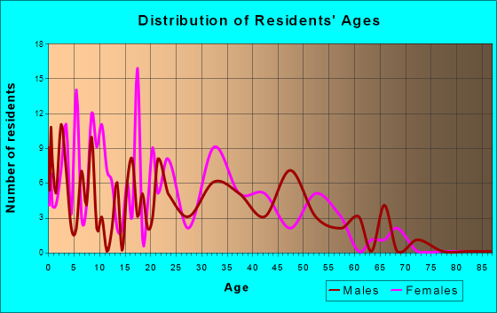 Remington, Virginia Age and Sex of Residents