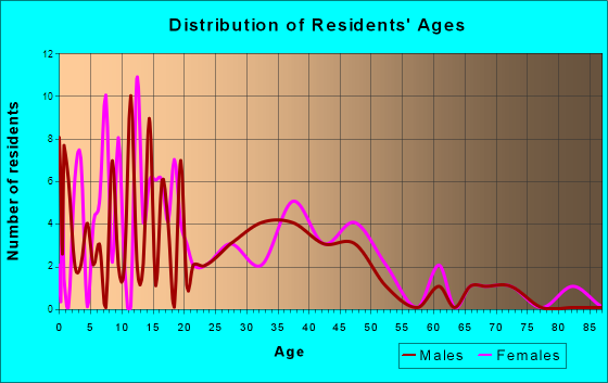 Endeavor, Wisconsin Age and Sex of Residents