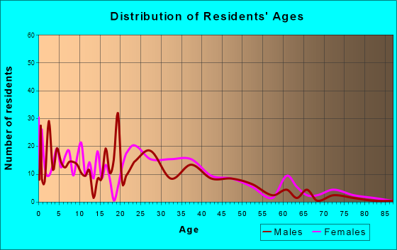 Somerset, Wisconsin Age and Sex of Residents