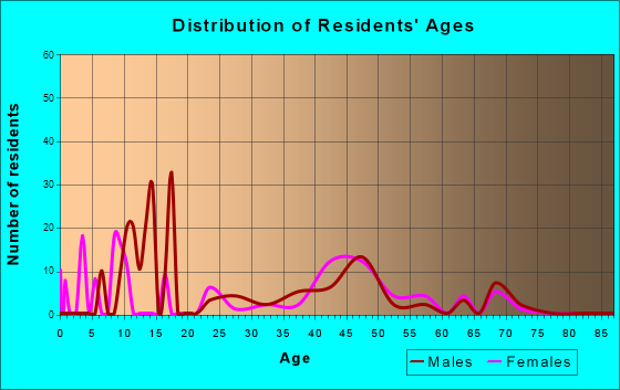 Grand View Estates, Colorado Age and Sex of Residents