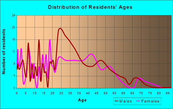 Minturn, Colorado Age and Sex of Residents