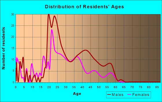 Mountain Village, Colorado Age and Sex of Residents
