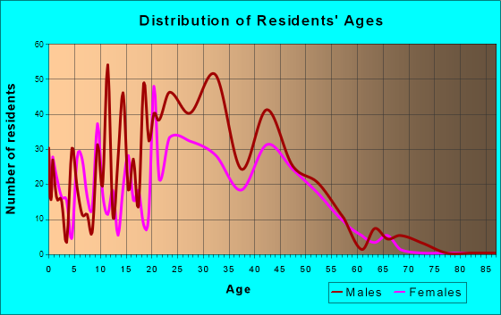 Silverthorne, Colorado Age and Sex of Residents