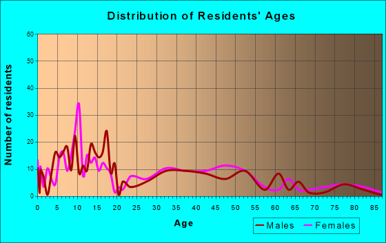 Archer, Florida Age and Sex of Residents
