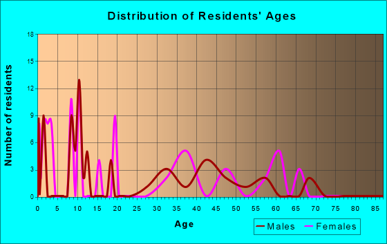 Ferndale, Florida Age and Sex of Residents