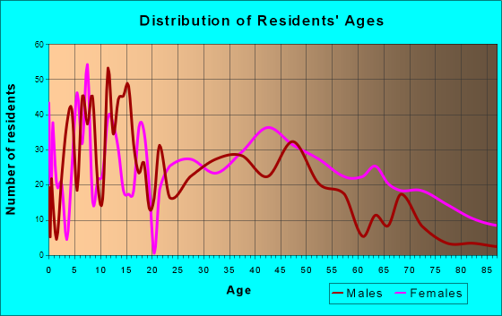 High Springs, Florida Age and Sex of Residents