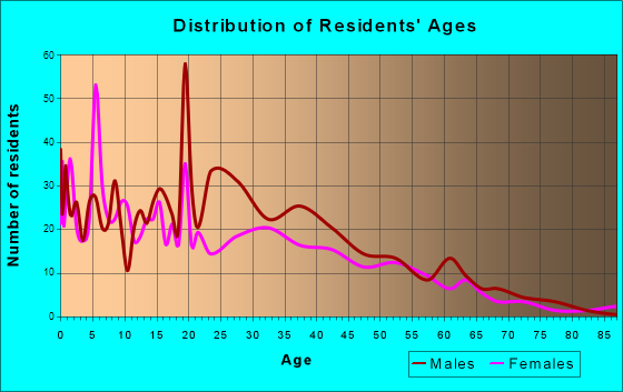 Mascotte, Florida Age and Sex of Residents