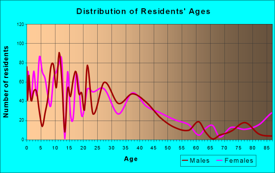 West Samoset, Florida Age and Sex of Residents