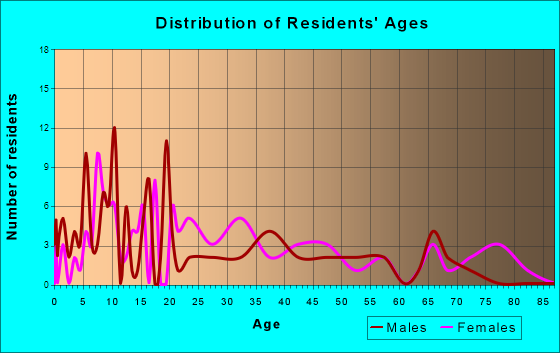 Attapulgus, Georgia Age and Sex of Residents