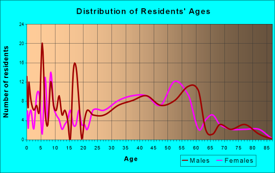 Braselton, Georgia Age and Sex of Residents