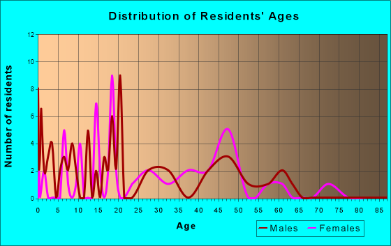 Gumbranch, Georgia Age and Sex of Residents