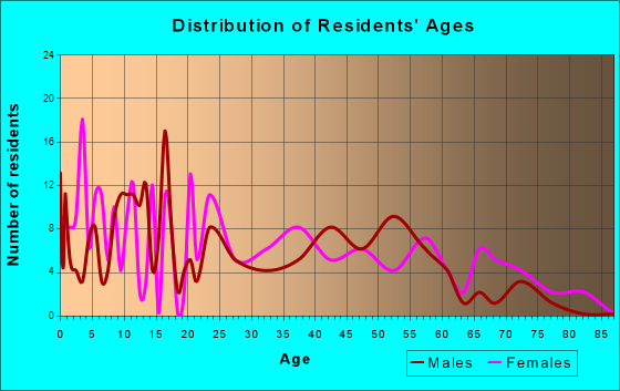 Homer, Georgia Age and Sex of Residents