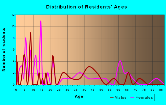Iron City, Georgia Age and Sex of Residents