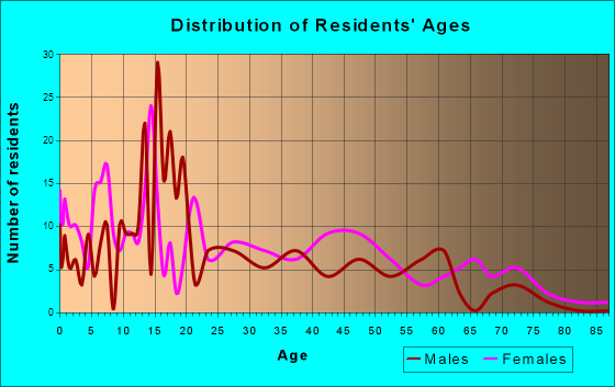 Meigs, Georgia Age and Sex of Residents