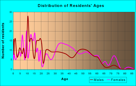 Nicholson, Georgia Age and Sex of Residents