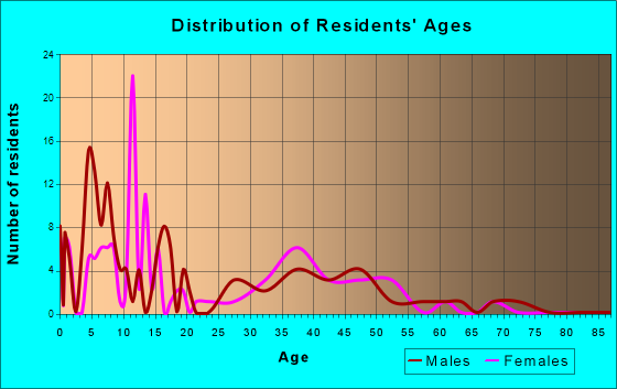 North High Shoals, Georgia Age and Sex of Residents