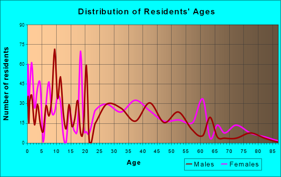 Palmetto, Georgia Age and Sex of Residents