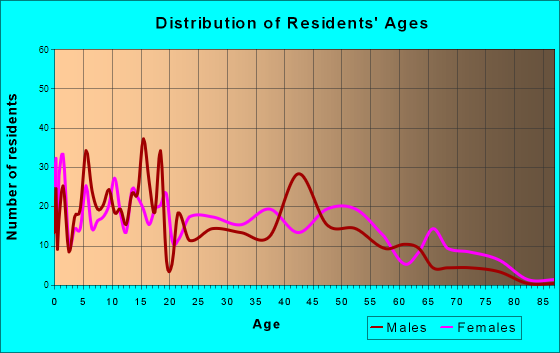 Pembroke, Georgia Age and Sex of Residents