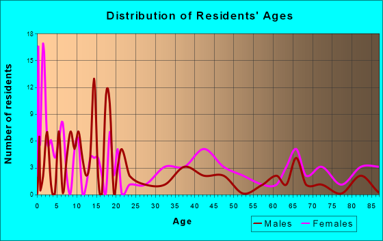 Pineview, Georgia Age and Sex of Residents