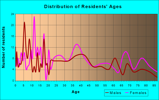 Assumption, Illinois Age and Sex of Residents