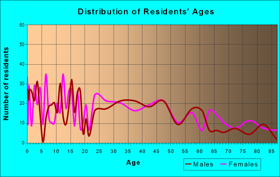 El Paso, Illinois Age and Sex of Residents
