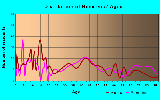 Minonk, Illinois Age and Sex of Residents