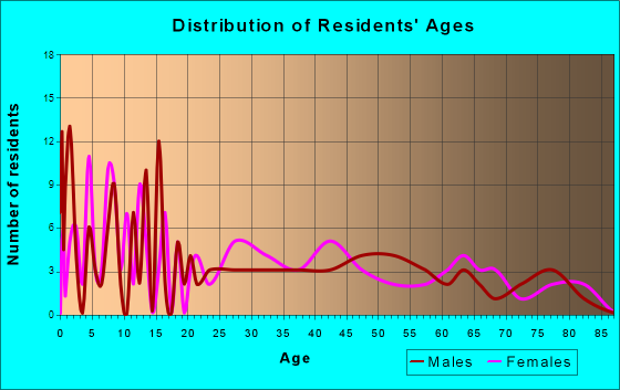 Rankin, Illinois Age and Sex of Residents