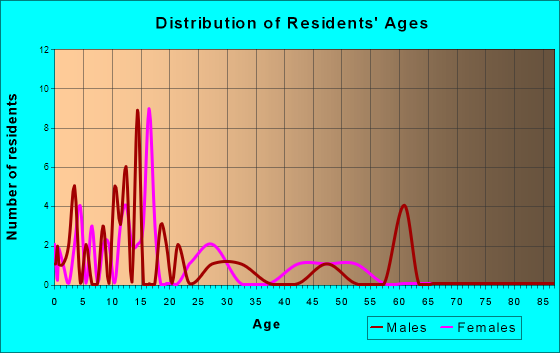 Grayling, Alaska Age and Sex of Residents