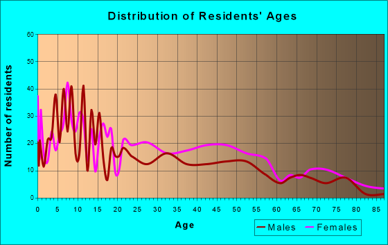 Venice, Illinois Age and Sex of Residents