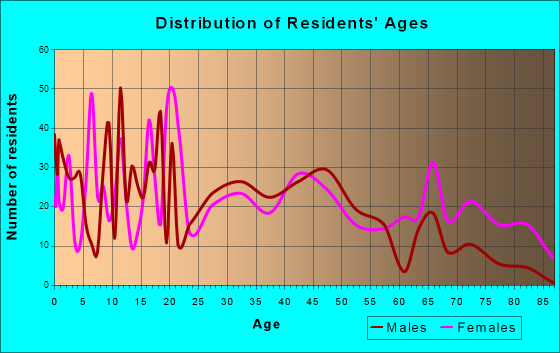 Attica, Indiana Age and Sex of Residents