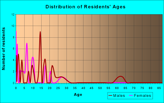Kobuk, Alaska Age and Sex of Residents